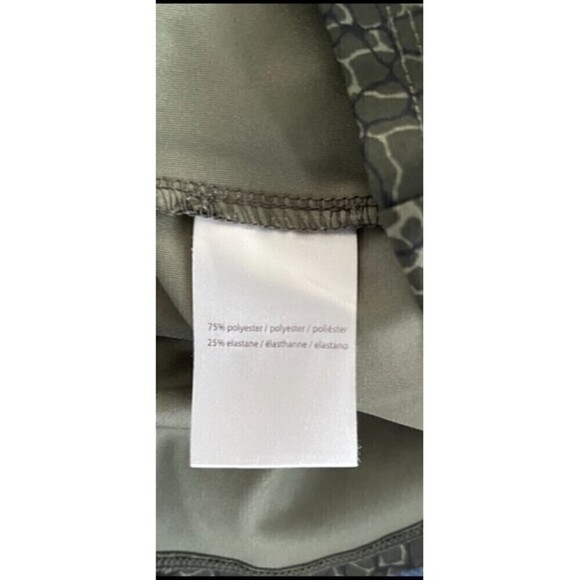 H by Halston Green Mesh Racerback Snakeskin Tank Size Large - Picture 8 of 8